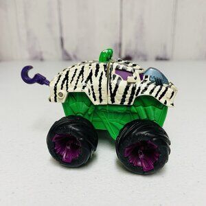 Vintage Mattel 1992 Sabretooth Non Alien Monster Truck Black White Stripes